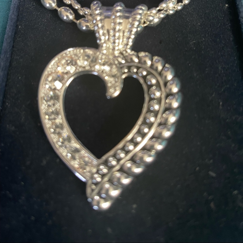 Montana silver heart necklace